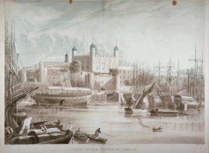 Lontoon Tower, 1819. tekijältä Daniel Havell