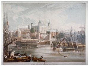 Lontoon Tower, 1819. tekijältä Daniel Havell