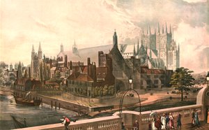 Westminster Hall ja Abbey, 1819. J. Gendallin jälkeen