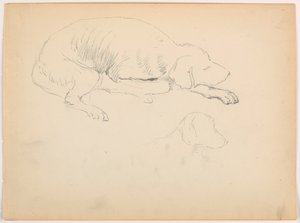 Piirros, Milo (kyttä), kaksi piirrosta, n. 1862. tekijältä Daniel Huntington