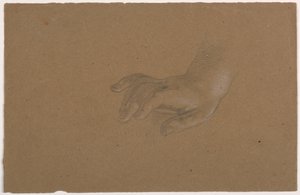 Piirros, oikean käden opus, 1850-60 tekijältä Daniel Huntington