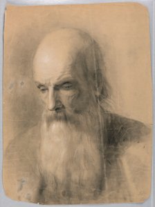 Piirros, opinnäytetyö "A Lesson in Ch", 1863 tekijältä Daniel Huntington