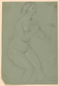 Piirros, luonnos "A Magdalen", F, 1852. tekijältä Daniel Huntington