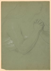 Piirros, luonnos "A Magdalen", F, 1852. tekijältä Daniel Huntington