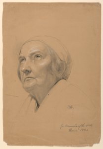 Piirros, tutkimus "Sairaiden ehtoollinen", 1844. tekijältä Daniel Huntington
