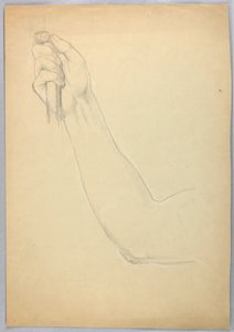 Piirustus, C-kappaleen kaksoiskappaleen luonnos, 1850. tekijältä Daniel Huntington