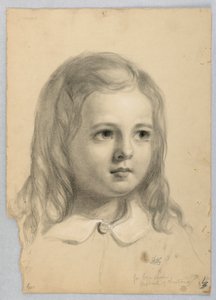 Piirustus, tutkimus "Christianan" kaksoiskappaletta varten, 1850. tekijältä Daniel Huntington
