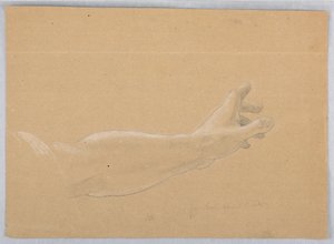 Piirros, luonnos "Varhaiskristillisyys", 1839-40. tekijältä Daniel Huntington
