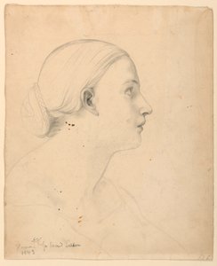 Piirros, tutkimus "Pyhää oppituntia" varten, 1843 tekijältä Daniel Huntington