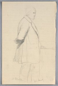 Piirros, Tutkimus "Tieteellinen ryhmä", 1858 tekijältä Daniel Huntington