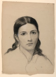 Piirros, Taiteilijan vaimo Sophie, 1853 tekijältä Daniel Huntington