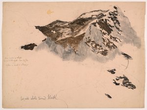 Chalet-ikkunasta, Scheideggin huipulta, Sumun ja myrskyn jälkeen tekijältä Daniel Huntington