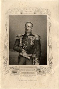 Prinssi Mihail Dmitrievich Gorchakovin muotokuva 1795-1861, 1856 tekijältä Daniel John Pound