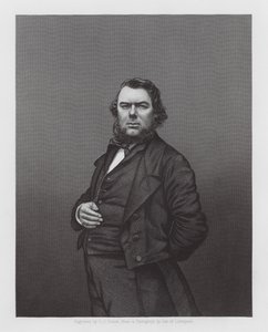 Hugh Stowell Brown, manxilainen kristitty saarnaaja ja sosiaalinen uudistaja (kaiverrus).