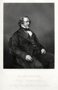 John Campbell, ensimmäinen Baron Campbell, brittiläinen liberaalipoliitikko ja lakimies, vuodelta 1880 tekijältä Daniel John Pound