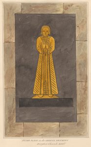 Messinkilautanen tuntemattomalle miehelle, Chancel Pavement of Drayton Church tekijältä Daniel Lysons