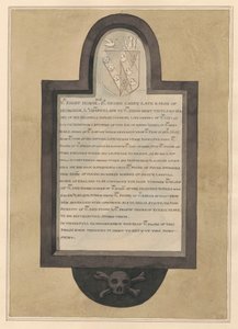 Sir George Careyn muistomerkki Drayton Churchista tekijältä Daniel Lysons
