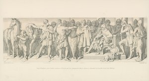 Guy of Ponthieu antaa lisää yleisöä Haroldille ja hänen seuralaisilleen, joiden julkaisua vaativat herttua Williamin Heralds tekijältä Daniel Maclise