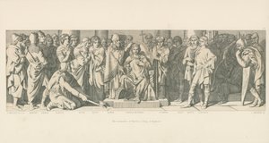 Haroldin kruunaus Englannin kuninkaaksi tekijältä Daniel Maclise