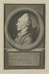 Christoph Friedrich Nicolai 1733-1811, 1780. tekijältä Daniel Nikolaus Chodowiecki