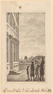 Ensimmäinen sivu Schulzen teoksesta ”Elementarbuch der lateinischen Sprache”, Berliini 1779 tekijältä Daniel Nikolaus Chodowiecki
