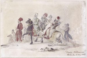 Turkin lähetystön seurue. E. 25 tekijältä Daniel Nikolaus Chodowiecki
