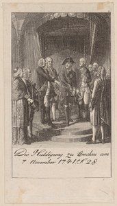 Kunnianosoitus Breslaussa 7. marraskuuta 1741 tekijältä Daniel Nikolaus Chodowiecki