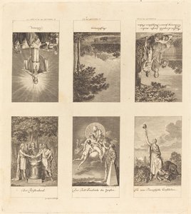 Kuusi suurta tapahtumaa vuosina 1780-1790 tekijältä Daniel Nikolaus Chodowiecki