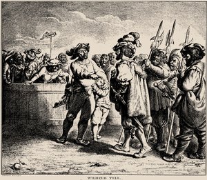 Wilhelm Tell, 1781. tekijältä Daniel Nikolaus Chodowiecki