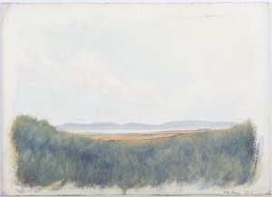 Pyhä saari, 1893 (kynä ja wc paperilla) tekijältä Daniel Oliver