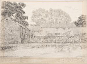 Merton Hall, Appleby, n. 1916 (hiili ja kynä kortilla)