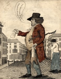 Balladi myyjä, 1800-luvun alku (käsinvärinen kaiverrus)