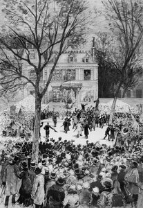 Le Monde Illustren Victor Hugon (1802-85) syntymän 80-vuotisjuhla, 27. heinäkuuta 1881 (ksylografi)