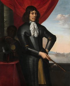 Muotokuva Jan Valckenburghista ja orjuutetusta palvelijasta tekijältä Daniel Vertangen (signed by artist)