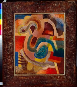""Abstract Composition No 8"" (Abstract Composition No 8) Maalaus Vladimir Davidovich Baranov-Rossine (Baranov Rossine) (1888-1942) 1913 Dim 64x50 cm Yksityinen kokoelma tekijältä Daniel Vladimir Baranoff Rossine