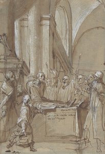Raymond Diocrès puhumassa hautajaisissaan Kölnin Pyhän Brunon elämästä, 1628-29.