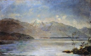 Ascona Näköala Saint-Legerin saarille, kirjoittanut Daniele Ranzoni