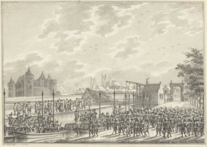 Amsterdamin aseistautuneiden kansalaisten saapuminen Muideniin, 1787
