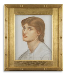 Alexa Wilding (värilliset liidut paperilla) tekijältä Dante Gabriel Charles Rossetti