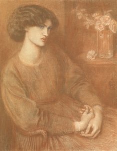 Jane Morris, 1868 (värilliset liidut) tekijältä Dante Gabriel Charles Rossetti