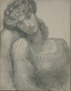 Rouva Morris (1839-1914) tekijältä Dante Gabriel Charles Rossetti