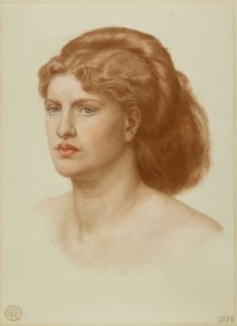 Muotokuva Fanny Cornforthin pää ja hartiat, 1874 tekijältä Dante Gabriel Charles Rossetti