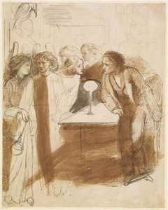 Korppi - Angel Footfalls, noin 1847 tekijältä Dante Gabriel Charles Rossetti
