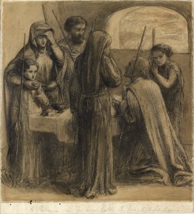 Pääsiäinen Joosefin ja Sakariaan perheessä, 1850-luku tekijältä Dante Gabriel Rossetti