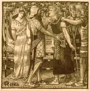 Joosef syytettiin Potifarin edessä tekijältä Dante Gabriel Charles Rossetti