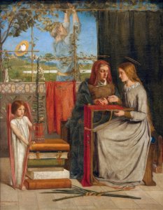 Neitsyt Marian tyttöys tekijältä Dante Gabriel Charles Rossetti
