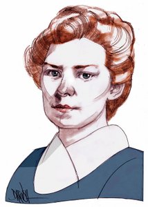 Ethel Lilian Boole Voynich, 2013 (digitaalinen värikynäpiirros)