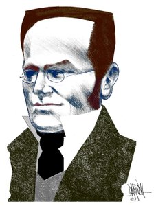Max Stirner , 2016 (digitaalinen värikynäpiirros)