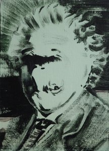 Einstein, 2013 (akryyli taululle)