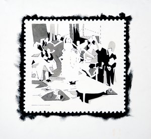 Panin juhla (leimasintutkimus), 2019 (tussi paperille)
